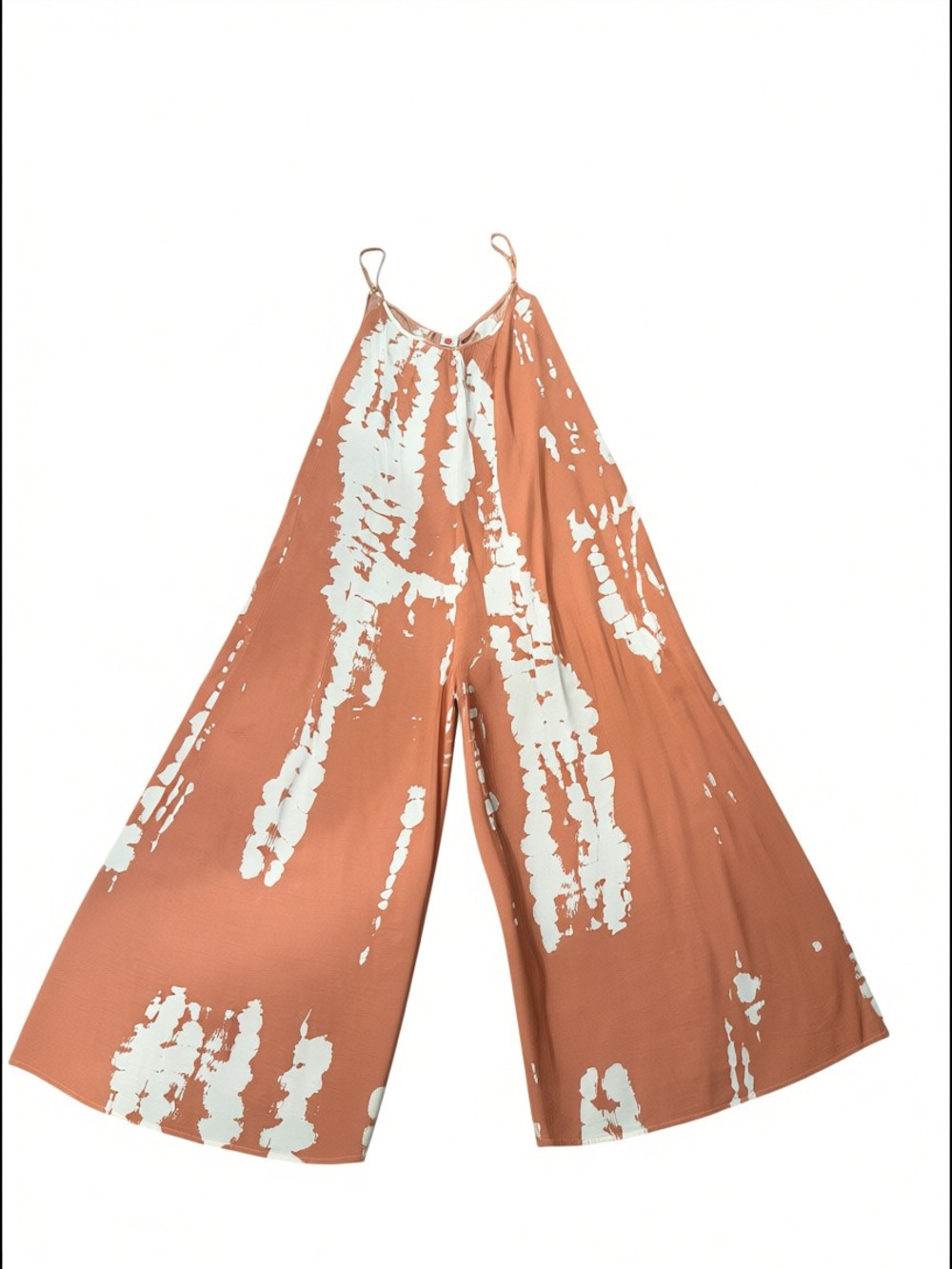 Buenos Ninos Spaghetti Strap Tie-Dye Wide Leg Jumpsuit